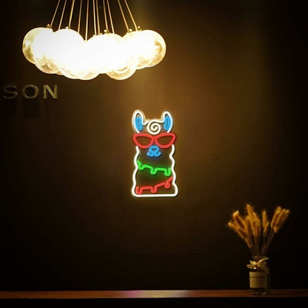 Dekorativ Måne Stjärna Neon Skyltar Blå Neon Ljusskylt Väggkonst Dekoration för Barnrum, Heminredning Födelsedagsfest Julfest (Blå Vit)