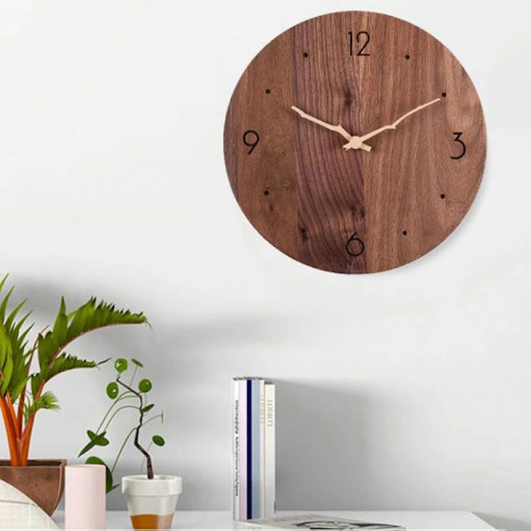 Stille Kvartsbevegelse Mekanisme DIY Veggklokke 20Mm Klokkehender for 12 Tommers Klokke Erstattede Deler, Tregren
