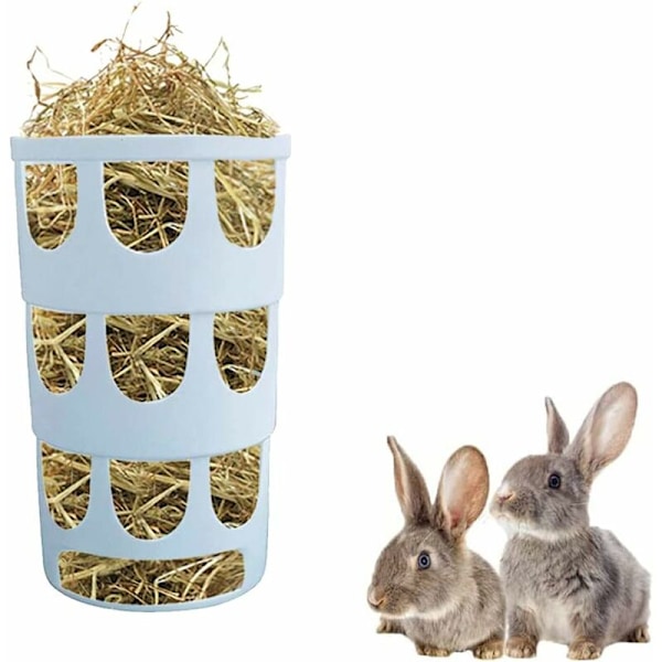 2 kpl Heinäsyöttölaitetta, Heinäsyöttölaitetta, Kanin Heinäsyöttölaitetta, Ruokakupit Muoviset Ripustettavat Syömään Huokoset, Marsuille, Tšintšiljoille, Kaneille - Sininen