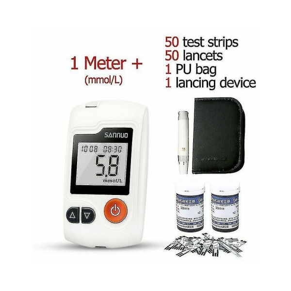 Diabetes glukosemåler med teststrimler