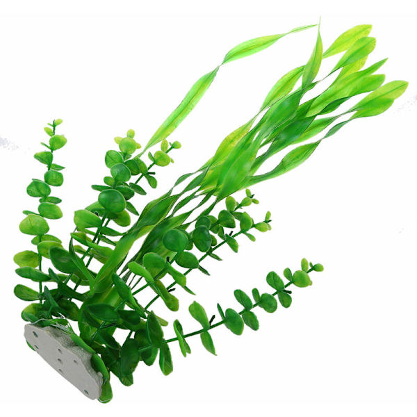 Til plastfisketank dekorative planter 16 tommer højde grøn
