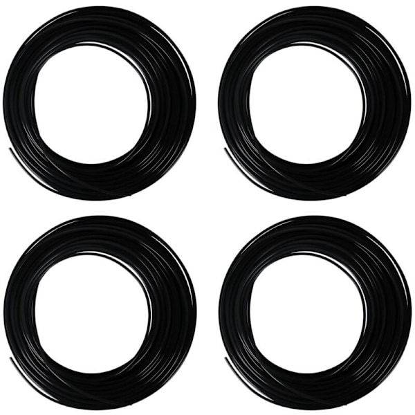 4X 1.75mm PLA 3D-printerpenn Filament 10M (Svart PLA)