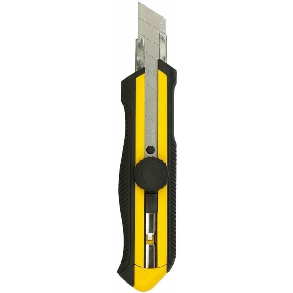 Cutter 25 mm med to-materiale kropp, bladlås, knekbar blad i 7, levert med 1 blad