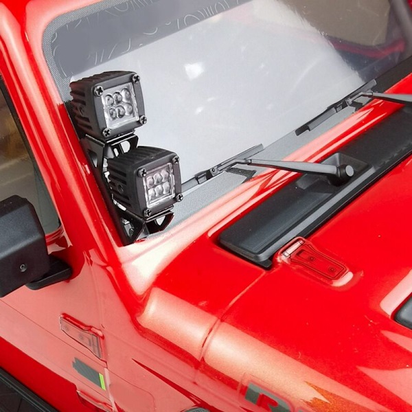Forlygter Modificerede Forlygter Bil Top Kofangerlys til AXIAL SCX10 TRX4 TRX6 1/10 RC,B Sort