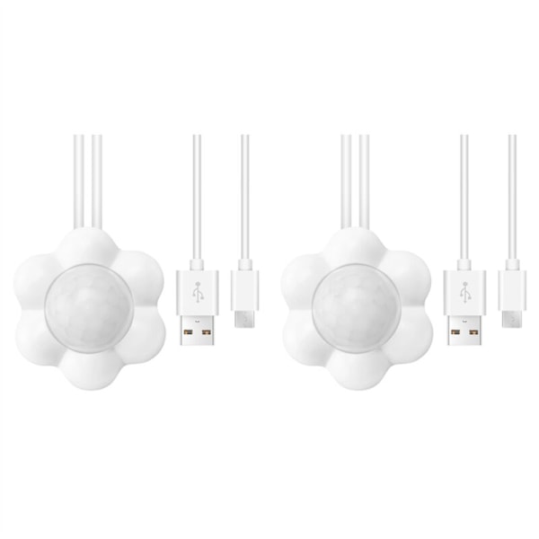 2x Smart Rörelse Sensor för Katt Hund USB Infraröd Dispenser Universal Husdjurstillbehör