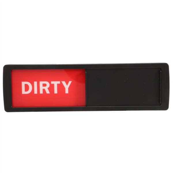 Clean and Dirty Dishwasher Magnet - Easy to Read and Scratch-Proof Magnetic Indicator Sign Kitchen Organization and Storage Black