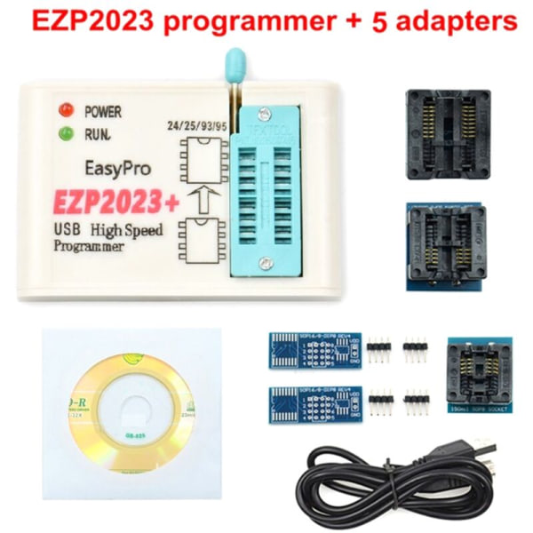 Høy SPI FLASH-programmer EZP2023 EZP2023 Støtte 24/25/93/95 EEPROM Bios 25T80 Frakoblet kopi