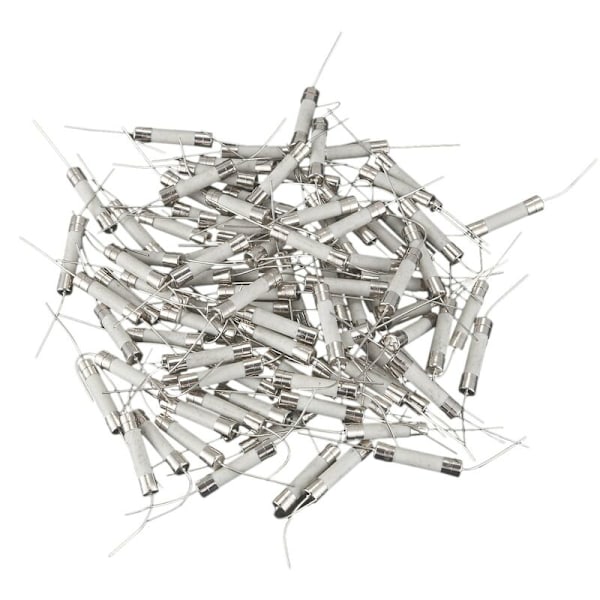 100 stk. sikringstype afbryder sikring -A 15A 250V 6,3 x 32 mm bly lige fod dobbelt hat