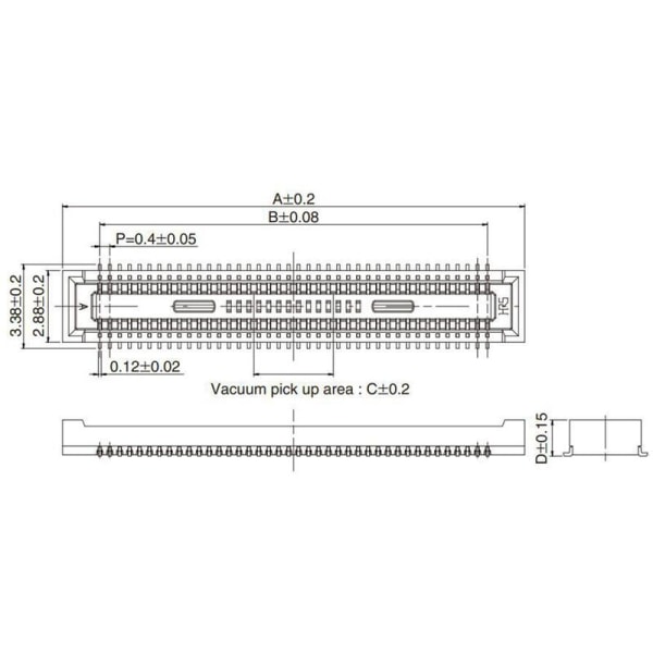 10 kpl CM4 Core Board -modulaarisen pistokkeen lisämoduuleja DF40HC(3.0)-100DS-0.4V