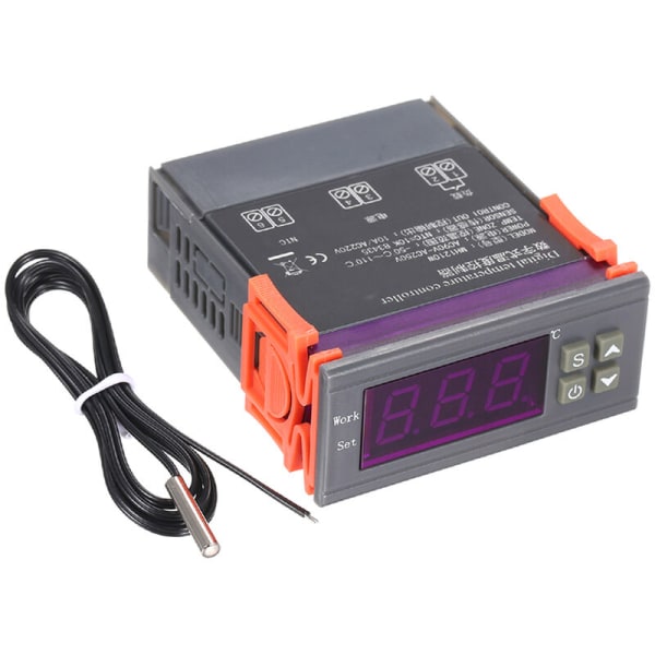 Mh-1210W intelligent digital temperaturregulator, med sensor, AC220V