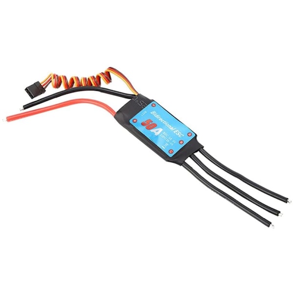 Bidireksjonal ESC 50A Børsteløs ESC for Fjernkontroll Skip Pneumatisk Undervannspropell (50A)