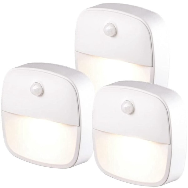 Rörelsesensorlampa inomhus, batteridriven LED-nattlampa, automatisk trappnattlampa för hall, orienteringslampa