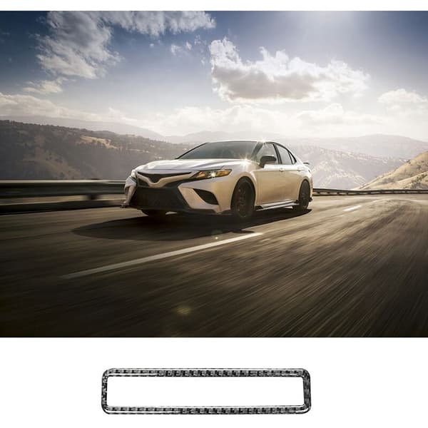 for 2018 2019 2020 Fiber Interior Driver Side Dashboard Trunk Headlight Switch Frame Cover Trim