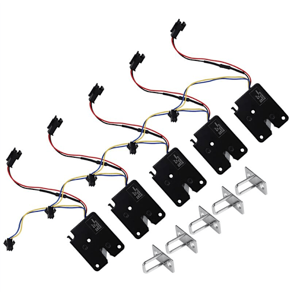 5 kpl Pieni Kaapin Ovi Elektroninen Lukko DC 12V Sähköinen Automaattinen Annostelijan Ohjaus Mini Laatikko