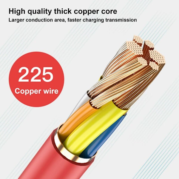 USB-kaapeli Uusi 120W 6Ft Type C -kaapelilaturi Android-laitteille Supernopea latauskaapeli - Musta