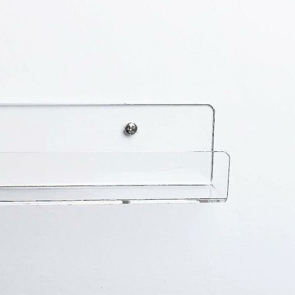 6-pack transparent akryl nagellackshylla, väggmonterad organizerhållare (6-pack)