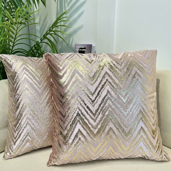2 st kuddfodral örngott modern stil kuddskydd dekoration hem vardagsrum sovrum för soffa kontorsstol storlek 45 x 45 cm, rosa