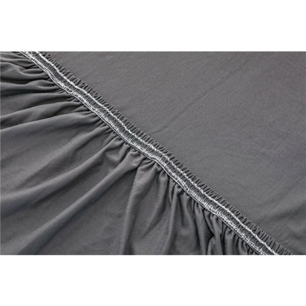 Polyester 3+2 säten, cover, L-form, cover för hemmöbler (svart)