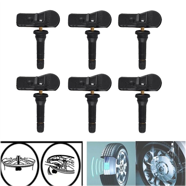 1 st 40700-9322R 433MHZ TPMS Däcktrycksövervakningssensor för Opel 2005-2020 40700-1628R