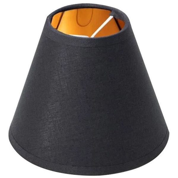 Stoffklips-boblelyseskjerm Lysekrone Bordlampe Vegglampe Gulvlampe Belysningstilbehør-Svart