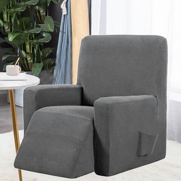 Vattentät elastisk fåtöljöverdrag massage all-soffa sofföverdrag för ryggstöd fåtölj soffa mörkgrå
