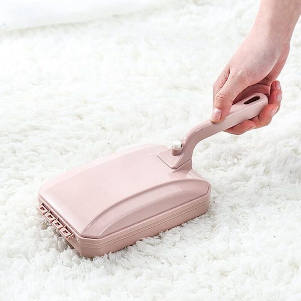 Tæppebørste Sweeper Snavs Håndholdt Sofa Seng Kæledyrshår Snavs Snavs Pels Rullebørste Husholdnings Rengøringsværktøj