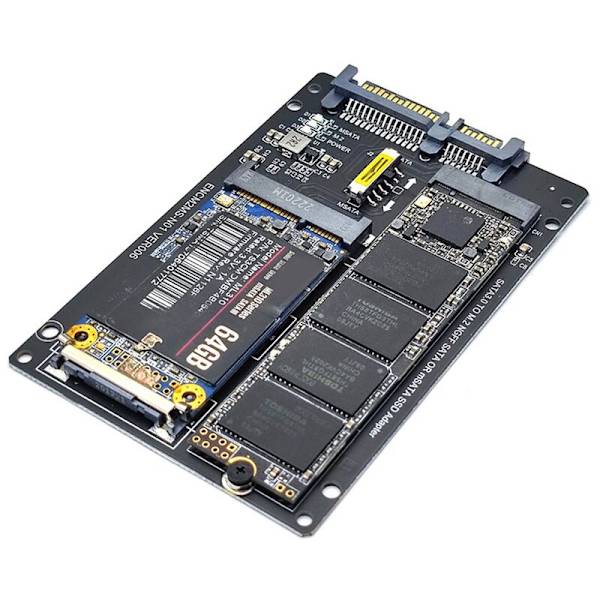 NGFF+MSATA til SATA3.0 M2 KEY BM SSD til 6G Interface Konverterkort Adapterkort
