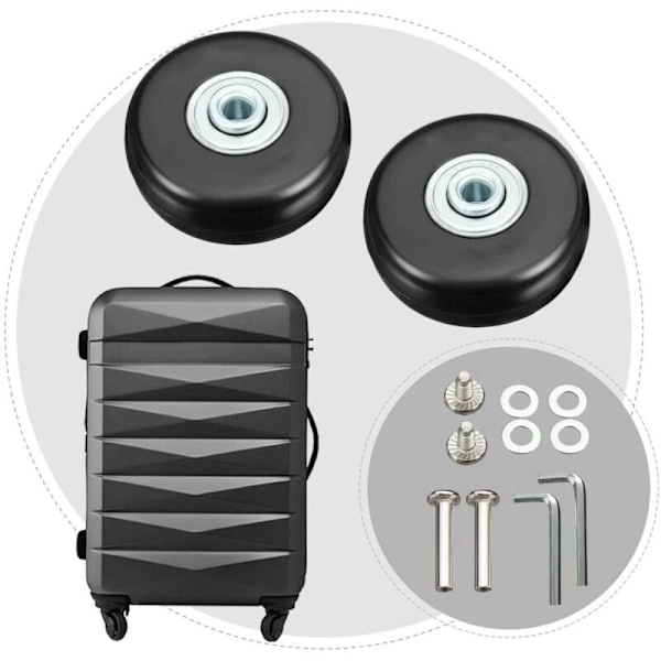 Kuffert Hjul, Bagage Kuffert Reparation Hjul Heavy Duty 50mm Lydløs Gummi Universal Drejeligt Hjul Udskiftning Transport Erstatter Hjul 4 stk. til Su