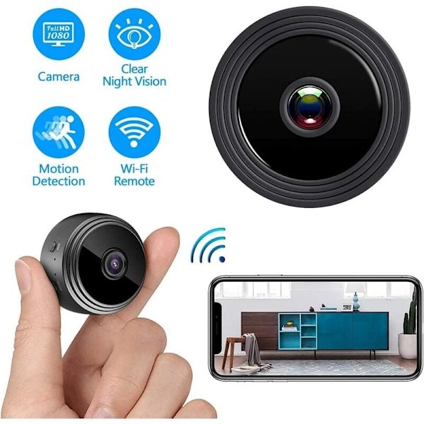 Mini Kamera 1080P HD Mini Spy Kamera Skjult Kamera Hjem Sikkerhet Overvåking Trådløs WiFi Kamera