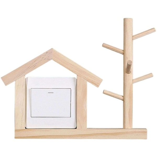 Dekorativ strömbrytare för vägguttag, kreativ design, strömbrytare för att dekorera väggar, perfekt inredning för vardagsrum, sovrum, kök, kontor, skola, hem 8,6x8,6 cm
