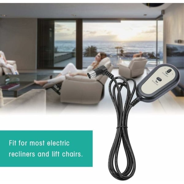 Elektrisk Recliner Sofa 2 Knaps Kontrol Fjernbetjening Håndkontakt(5 mesh)-