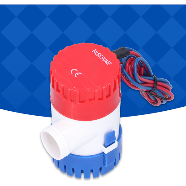 DC Bilgepumpe Semi-Automatisk Elektrisk Afbryder Lille Neddykkelig Pumpe til Dræning Leverer 12V/24V 350/500/750/1100GPH (12V 1100GPH)