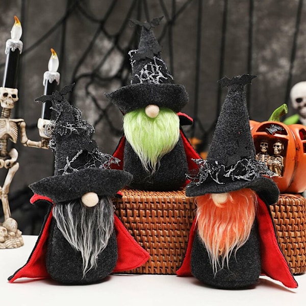 All Hallows' Eve Tonttujen Koristeet All Hallows' Eve Nukke Juhla Meikki Lepakko Hattu Nukke All Hallows' Eve Juhla Koristeet B