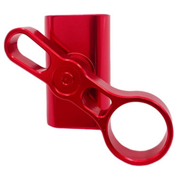 Ny CNC Aluminiumslegering Hengselklemmeplate plus Magnetisk C-spenne for Sykkeldeler Magnetisk C-knapp Brompton-knapp, Rød