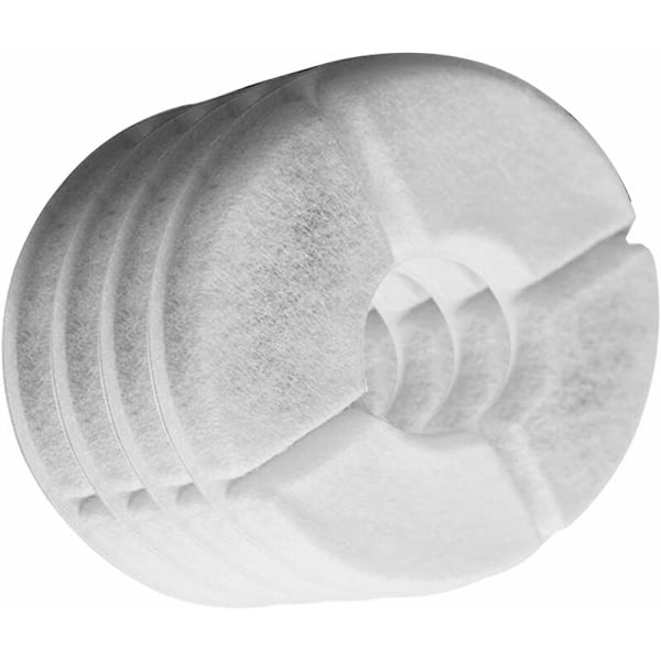 Vattenfontänsfilter, Premium Bomullsaktivt Kolfilter, Ersättningsfilter för Kattfontäner, Dispenser - 4-pack