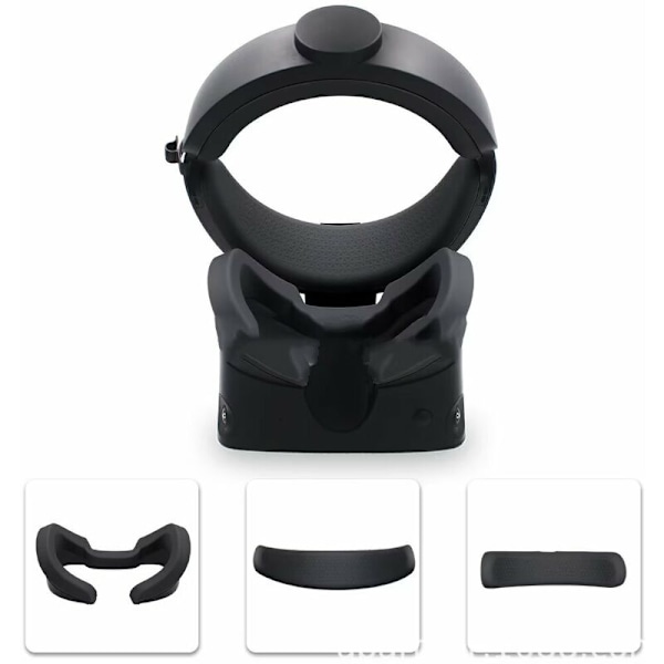 VR-mask i silikon, skyddande cover &amp; fram- och bakre skum i silikon, set för Rift S-headset, svett- och vattentätt, anti-smuts, utbytbart