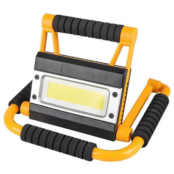 Bärbar LED-strålkastare Uppladdningsbar Superljus LED-arbetslampa för utomhuscamping LED-ficklampa