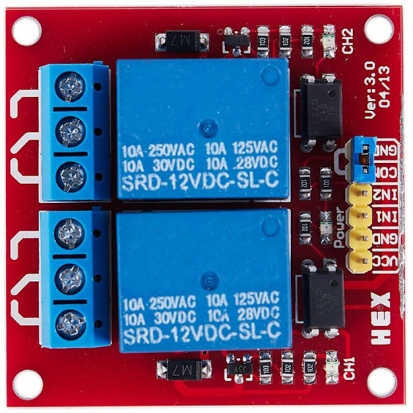 Med isolering 2 expansionsmoduler kontrollanordning kontrollmodul för 12V elektroniska modultillbehör