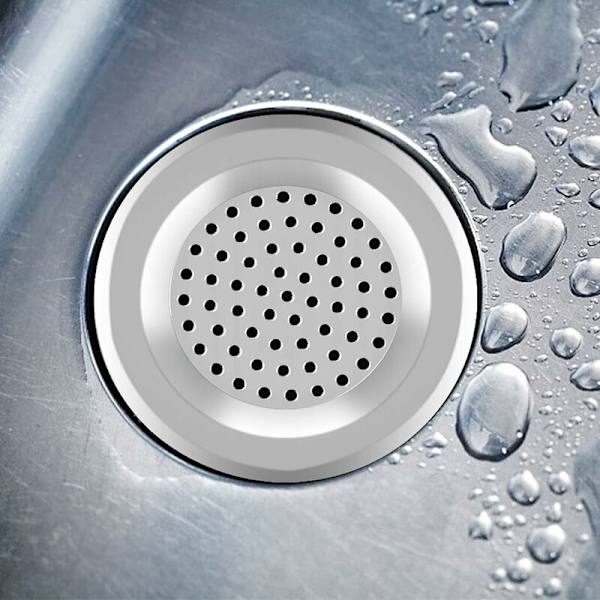6 stk. Håndvaskfilter i rustfrit stål Køkkenvaskfilter til afløbsfilter til køkken, badeværelse og badekar