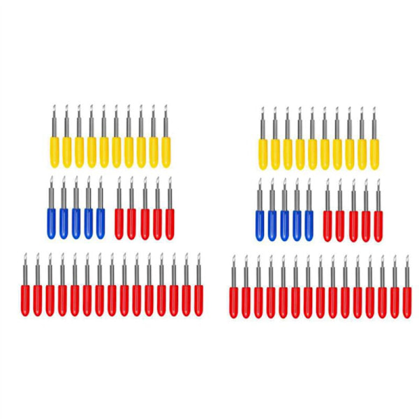 2X 30/45/60 Grader til Skærende Plotterblad Vinyl Cutter Blade Skæremaskine Fræsning Gravering Værktøjer