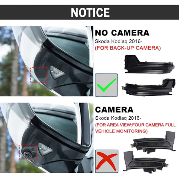 För 2016 2017 2018 2019 2020 Bil LED Dynamisk Sidospegel Ljus Blinkers Indikator