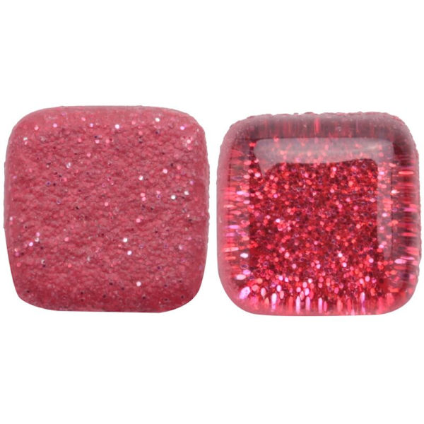 300 G assorterte fargemosaikkfliser Glitter krystallmosaikkdekorasjon for DIY-håndverksforsyning, firkantet, 1 x 1 cm