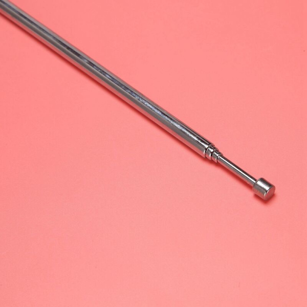 3 Par 62,5 cm 24,6 Tommer 4 Seksjoner Teleskopisk Rustfritt Stål AM FM Radio Antenne Universal