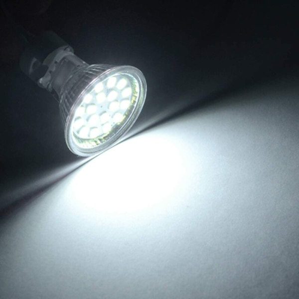 6-pack MR11 LED-lampor GU4 Spotlight-lampor 3W 18LED Halogenlampor 20W Icke-dimmbar Ekvivalent 12V AC/DC LED-lampor för Hem Landskapsspårljus (C