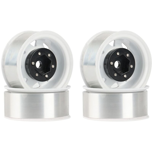 4 kpl 1,55 Beadlock Metal Wheel Rim Hub 1/10 RC-autoon Axial Jr 90069 D90 CC01 LC70, 1