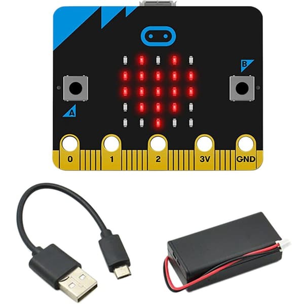 Udviklingskort: Bit V1.5: Bit/Qtruck/Python Uddannelsesmæssig Programmerbar Robot BBC Microbit Smart Car Kit til DIY