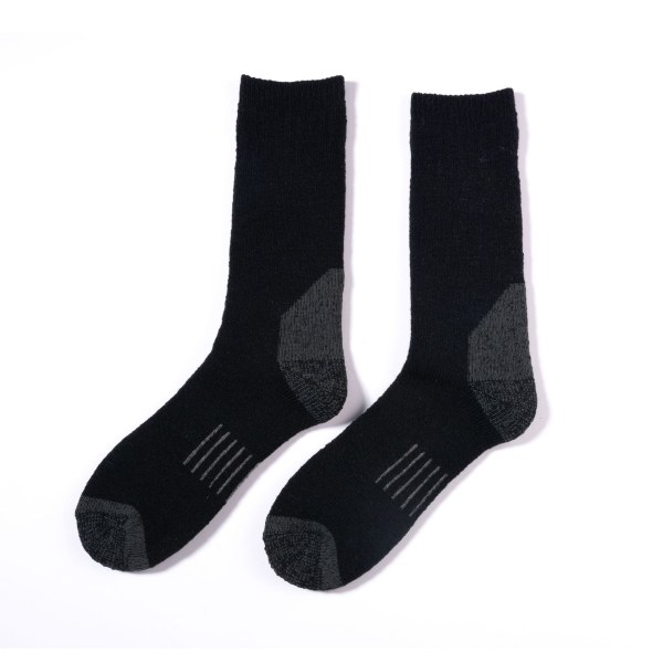 Fløyelstykke varme sokker, pustende svetteabsorberende sportsstrømper med høy topp, utendørssokker (5 par)