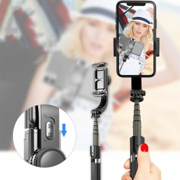 1Pack 34" Cell Phone Selfie Stick Tripod, All-in-1 Smartphone Tripod with Bluetooth Remote, Extendable Phone Tripod for iPhone and Android Phones