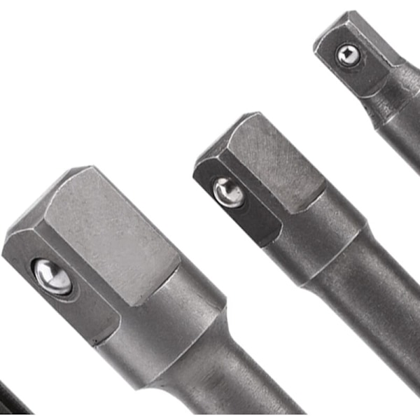 SDS Plus Skaft Adapter till 1/4\" Hexfäste och 1/4\" 3/8\" 1/2\" Kvadratiska Borrbitar Förlängningskoppling