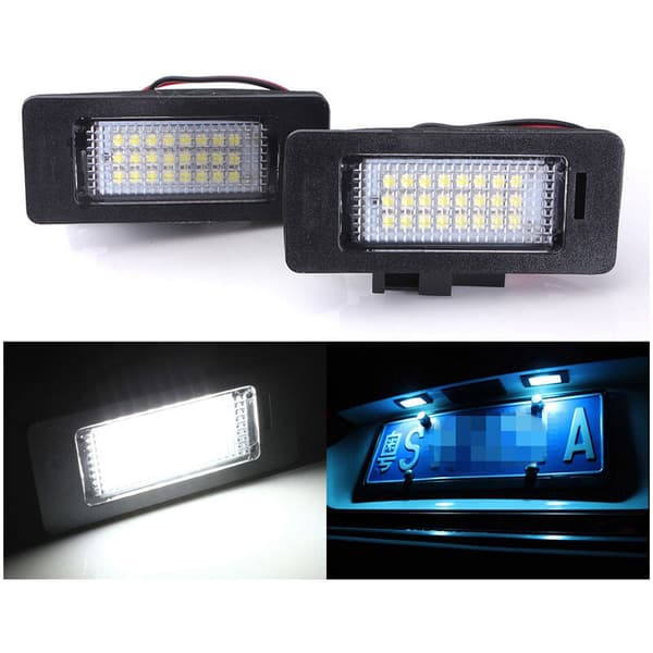 2 x LED Nummerpladelys til A4 A5 Q5 S5 TT 08-13 Fejlfri